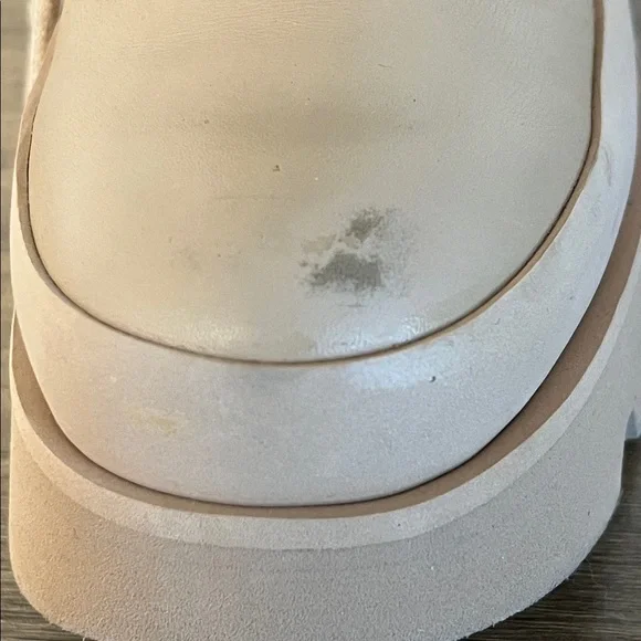 Free People Cairo Tan Leather Platform Lug Sole Boots EU 40 US 9.5-10